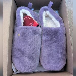 Cozy Purple Mens Slippers Size 9-10